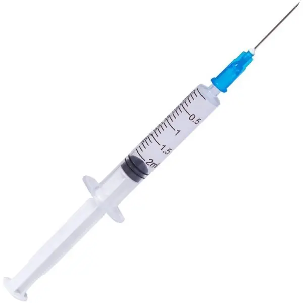 Seringi Sterile Luer Slip 2 ml, cu Ac Albastru, Prima, 100 Bucati