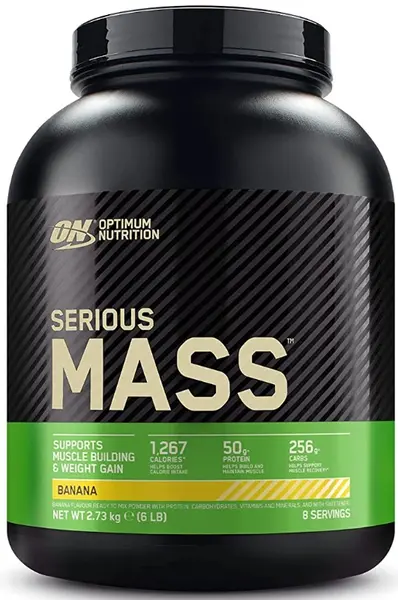 Serious Mass, banană, 2721 g, Optimum Nutrition