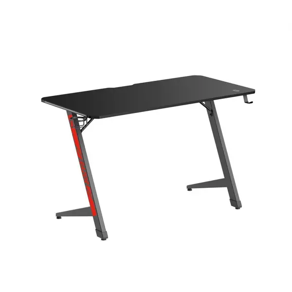 Serioux Birou Gaming Serious Razor, 1200x600x750 mm, greutate suportata 75kg, iluminare ambientala LED, Negru/Rosu