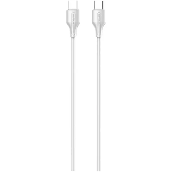 Serioux Cablu date si incarcare Serioux, Type-C la Type-C, 65W, 1m, Alb