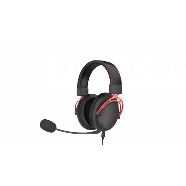 Serioux Căști de gaming Serioux Nimbus, cu mufă de 3,5 mm + USB 7.1, tip difuzor ∅53 mm, sensibilitate difuzor: 120 ± 3 dB, răspuns în frecvență: 20Hz-20KHz, Negru-Rosu