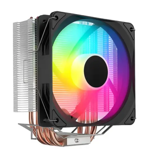 Serioux Cooler Procesor Serioux CC92ARGB, dimensiuni 90x90x25 mm, viteza 800-1600 RPM, RGB LED, Negru