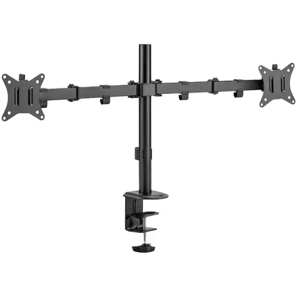 Serioux Suport TV / Monitor SERIOUX MM66-C024, de birou, pentru 2 monitoare, compatibilitate 17-32, Negru