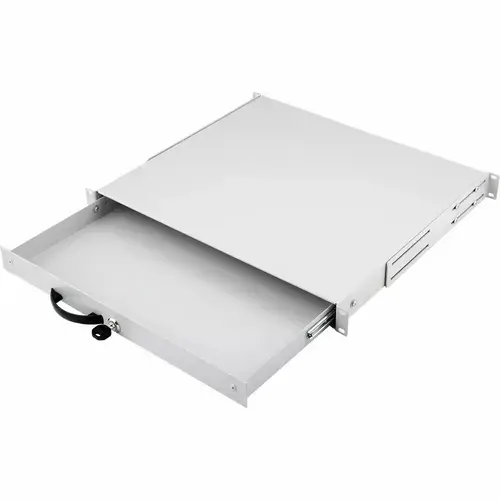 Sertar cu incuietoare Equip RAL7035, 1U, 19inch, 400mm (Gri)