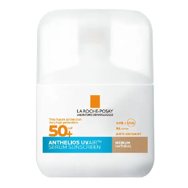Serum de fata SPF 50+, Nuanta Medie, Anthelios UVAir, 50 ml, La Roche-Posay
