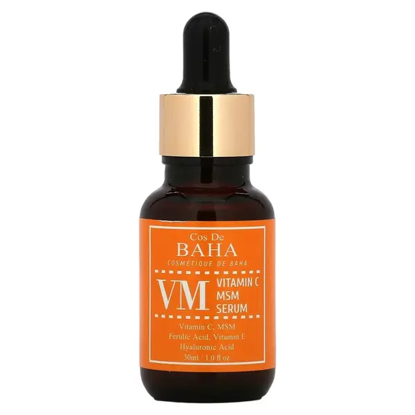 Serum facial anti-rid cu Vitamina C și MSM, Cos de BAHA, 30ml