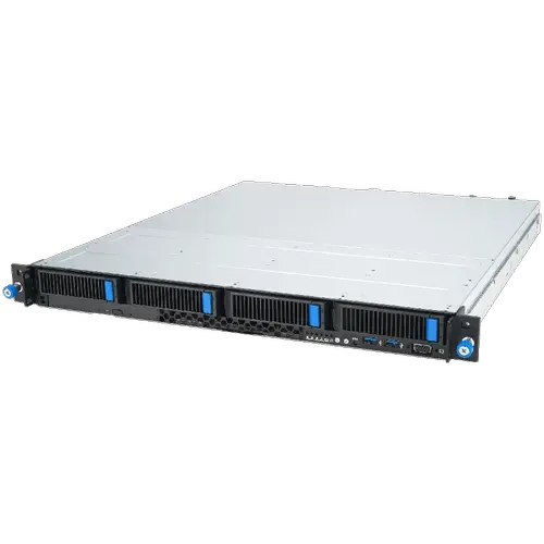 Server barebone ASUS RS300-E12-RS4/450W 1U 4x3.5” Hot-Swap HDD Bays, 4 DIMM slots, 2 x 1Gb I210AT, 1 x Mgmt LAN, 1+1 Redundant 450W