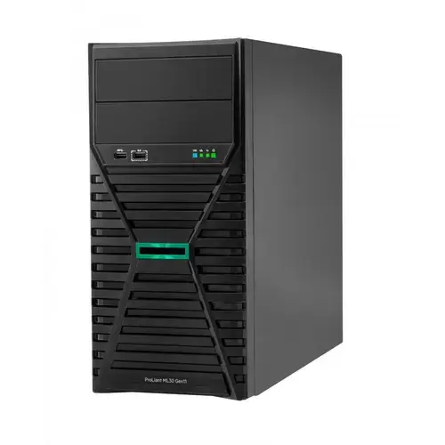 Server HPE ProLiant ML30 Gen11, Intel® Xeon® 6333P, 3.1GHz-5.2GHz, 6C / 6 T, 32GB DDR5 UDIMM 4800 MHz, MR216i-p, 2x480GB SSD, 2x1000W PS EU Server
