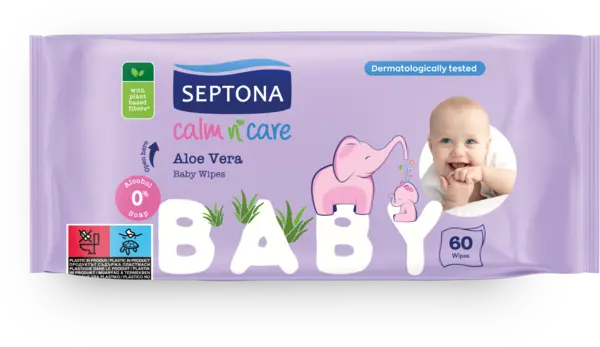 Servetele cu aloe vera, 60 bucati, Septona