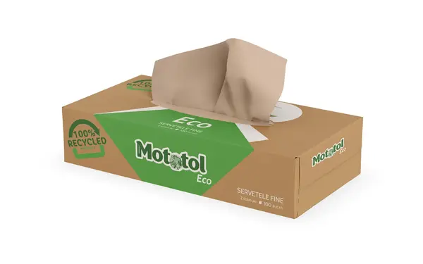 Servetele cutie 2 straturi 100 buc Mototol Eco Natur Servetele cutie 2 straturi 100 buc Mototol Eco Natur