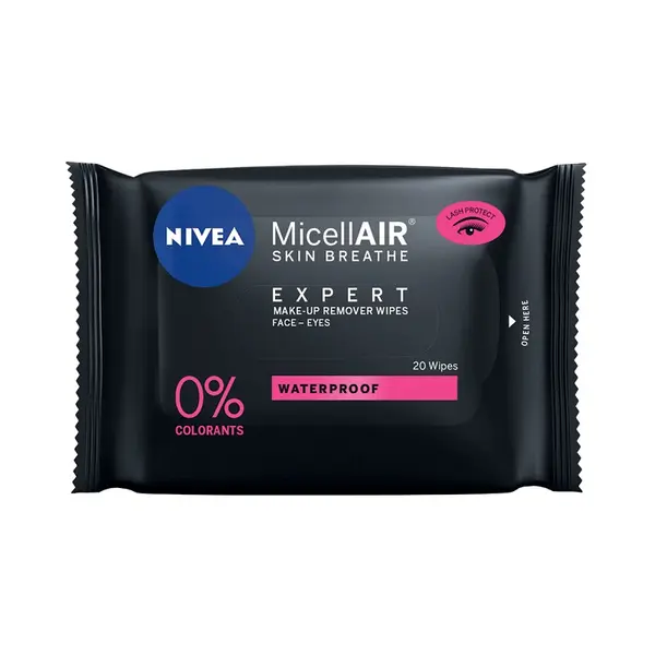 Servetele Demachiante Micelare Nivea Micellair Expert Waterproof, 20 Bucati
