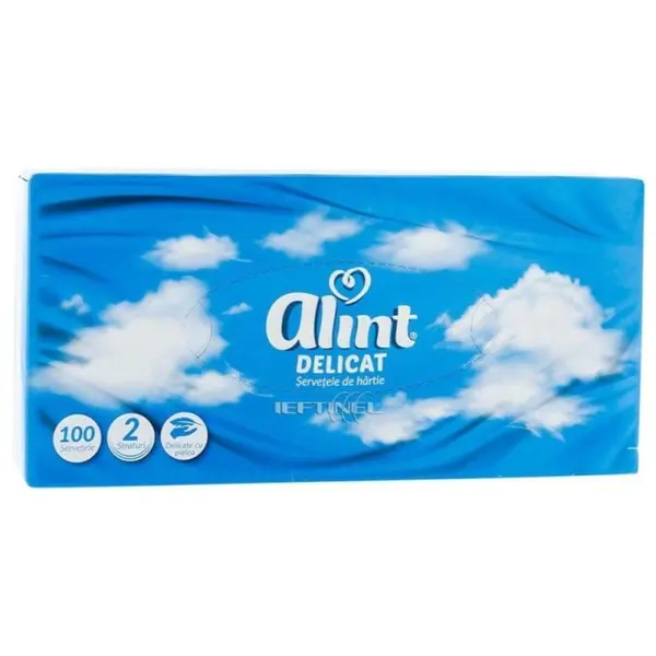 Servetele Faciale Alint, 2 Straturi, 100 Bucati