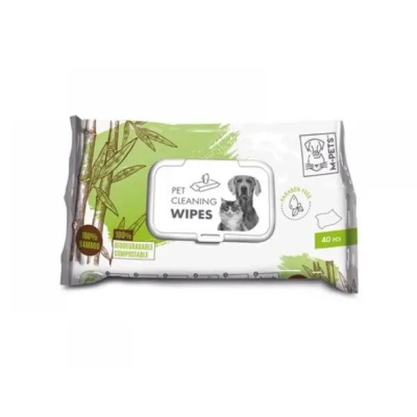 Servetele M-PETS, 100% bambus, 15x20 cm, 40 buc