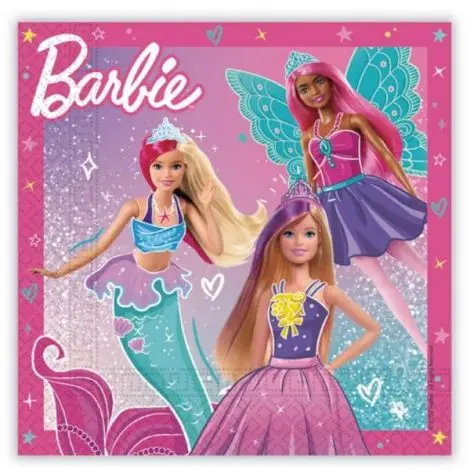 Servetele petrecere barbie 33x33 cm