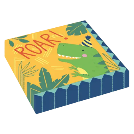 Servetele petrecere dinozauri roar 33x33 cm