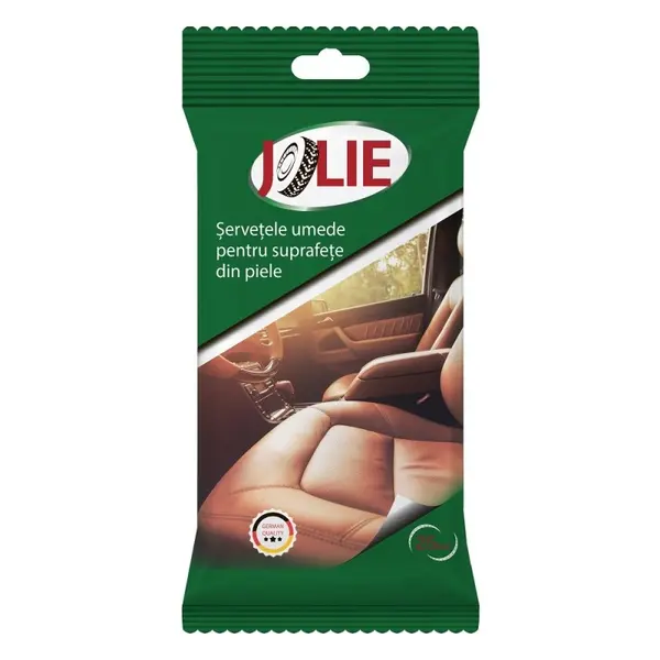Servetele Umede Auto pentru Suprafete din Piele, 25 Bucati, Jolie