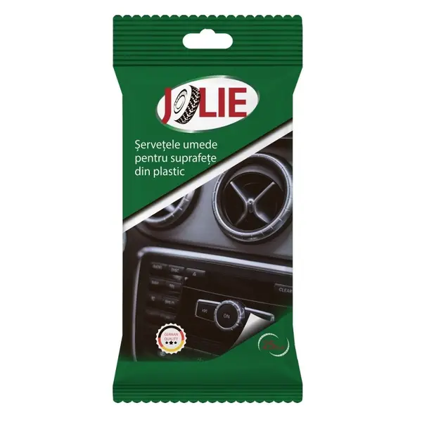 Servetele Umede Auto pentru Suprafete din Plastic, 25 Bucati, Jolie
