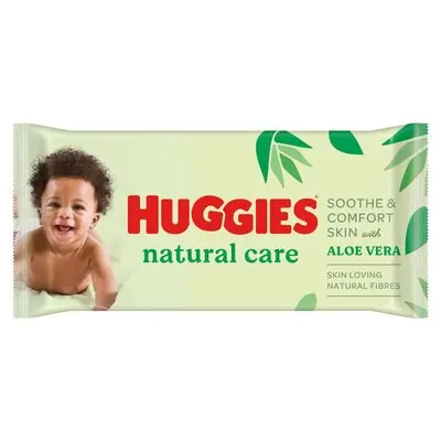 Servetele umede Baby Natural Care, 56 bucati, Huggies