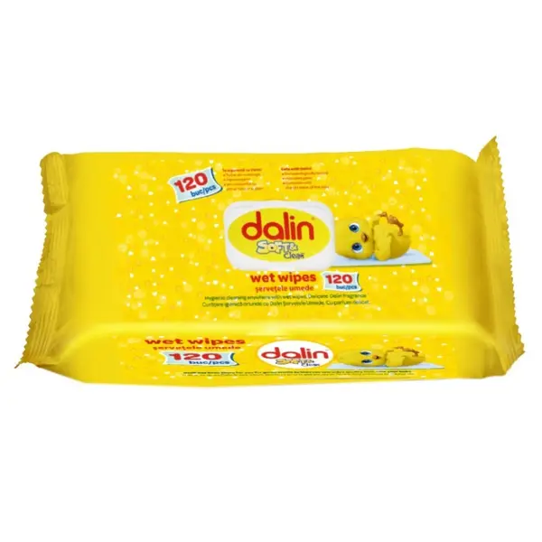 Servetele Umede Dalin Soft Clean, pentru Copii, 120 Bucati