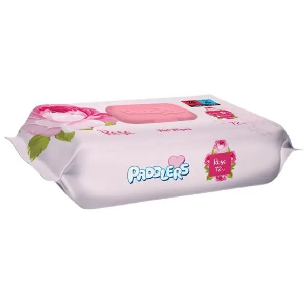 Servetele Umede Paddlers, Trandafir, 72 Bucati