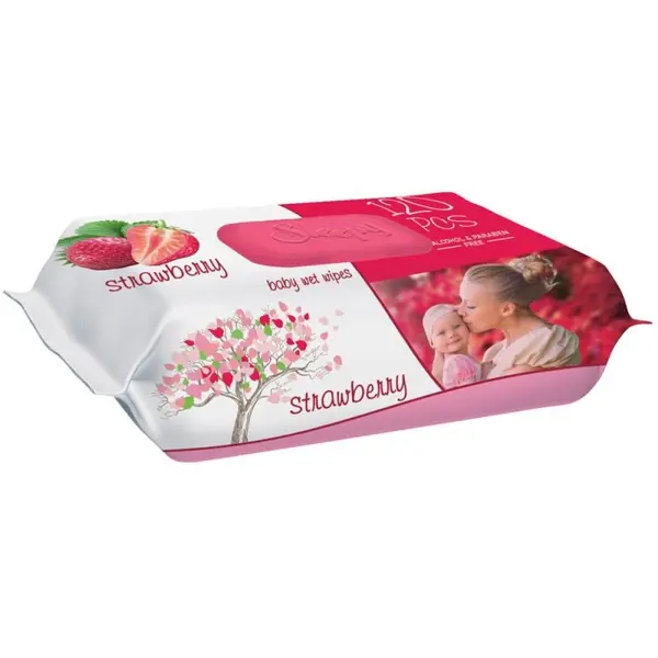 Servetele Umede Sleepy, Capsuni, 120 Bucati