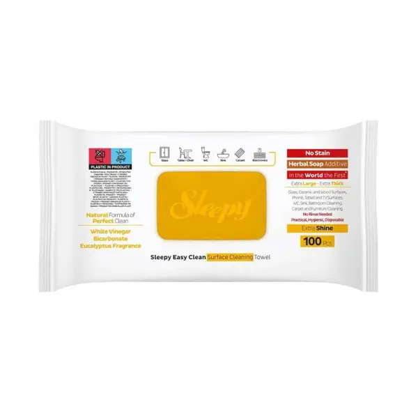 Servetele Umede, Sleepy, cu Bicarbonat, Multisuprafete, Herbal Soap, 100 Bucati