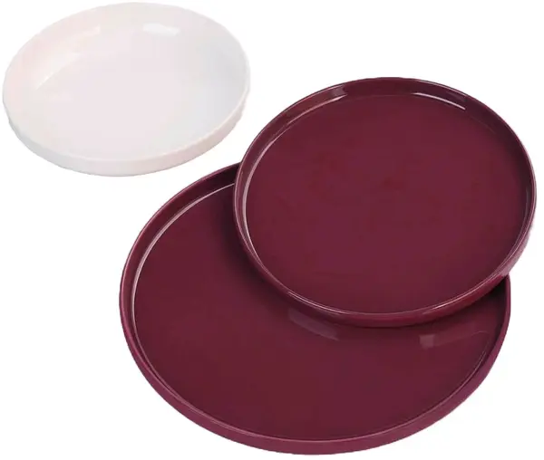 Serviciu de mese din porțelan Morello - Modern Red, 18 părți