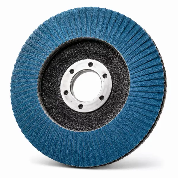 SET 10 BUC - Disc abraziv lamelar conic T29, granulație P120, 125x22.23 mm, pentru șlefuire și polizare metal