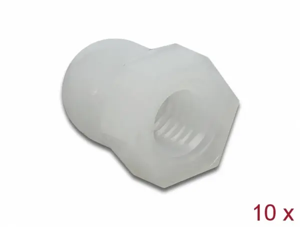 Set 10 buc protectii impotriva vremii/coroziunii pentru surub M5 Alb, Delock 60235