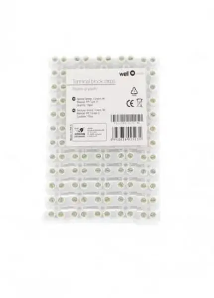 Set 10 buc reglete plastic 6MMP 6A forma U, ELCONN-6/U-WL
