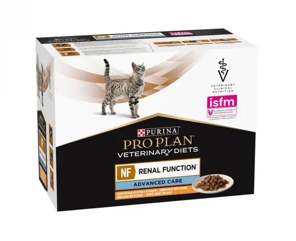 Set 10 buc x 85 gr Hrana dietetica pentru pisici Purina NF Advanced Care cu pui