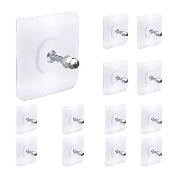 Set 10 carlige autoadezive, ultrarezistente