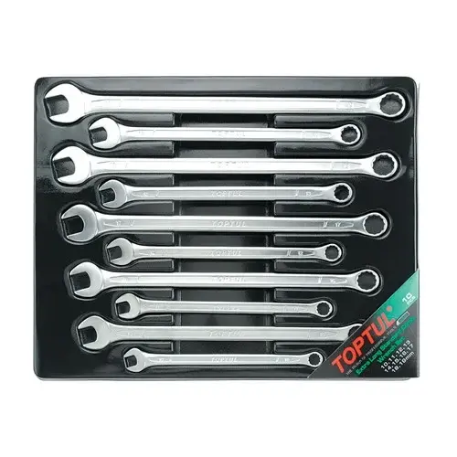 Set 10 chei combinate fixe inelare cotite lungi 10-19mm, Toptul