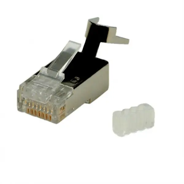 Set 10 conectori modulari MYCON STP cat 6 fir solid, CON3063