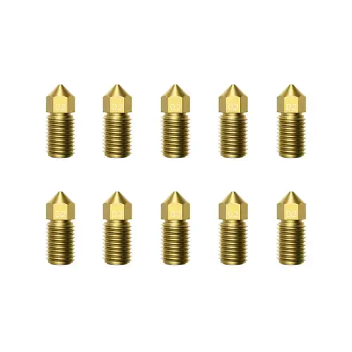 Set 10 Duze Extrudare pentru imprimanta 3D AnkerMake M5, Auriu 0.2mm