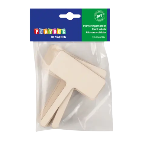 Set 10 etichete tip placuta din lemn, gradinita, scoala