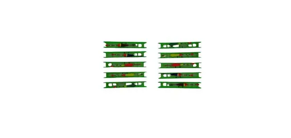 Set 10 Linii Pluta Echilibrata 1 g cu 2 Carlige ,7 metri