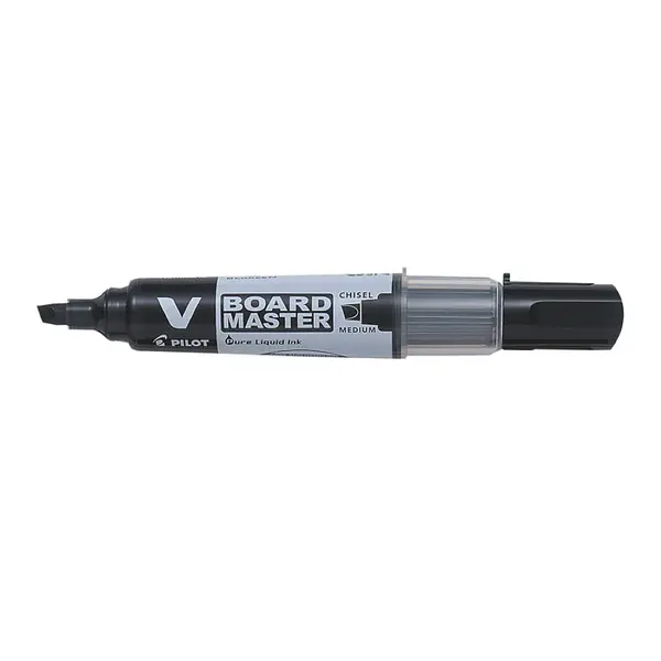 Set 10 markere pentru tabla Pilot Vboard Master S diverse culori 2.2 mm varf tesit Set 10 markere pentru tabla Pilot Vboard Master S diverse culori 2.2 mm varf tesit negru