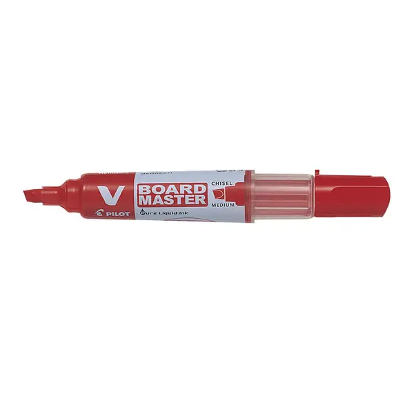 Set 10 markere pentru tabla Pilot Vboard Master S diverse culori 2.2 mm varf tesit Set 10 markere pentru tabla Pilot Vboard Master S diverse culori 2.2 mm varf tesit rosu