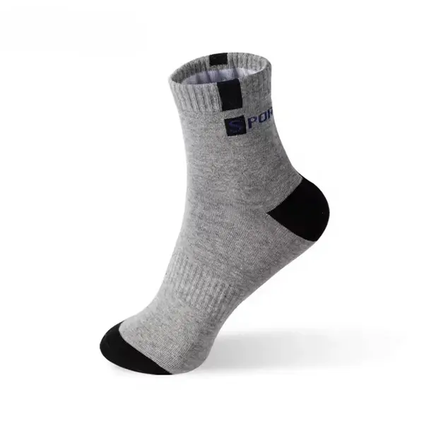 Set 10 perechi de sosete pentru barbati, SS229, gri, marime universala (39-43)