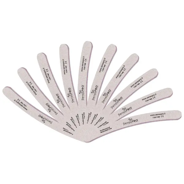 Set 10 Pile Unghii Banana granulatia 120/180 - SensoPRO Milano