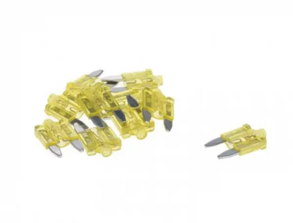 Set 10 sigurante mini 20A, cu led