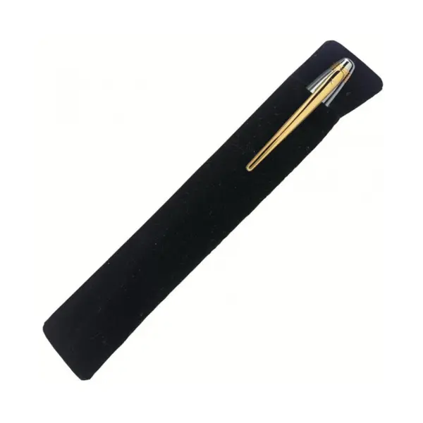 Set 10 x Etui Negru din Catifea pentru Instrument de Scris
