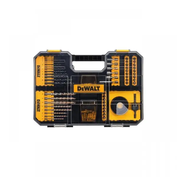 Set 100 accesorii insurubare si gaurire, T-Sak Universal, tip DT71569-QZ, Dewalt