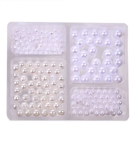 Set 100 perle albe pentru activitati crafts