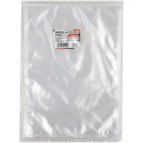 Set 100 saci de vidare, Yato, Poliamida/Polietilena, 250x350 mm, Transparent