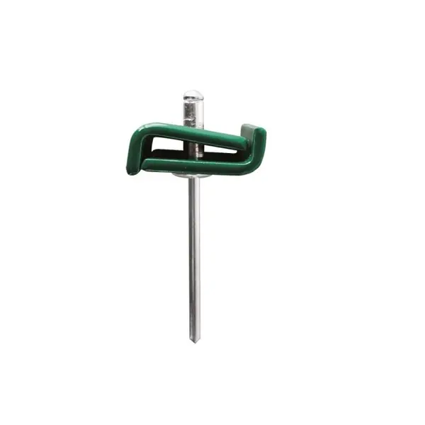 Set 100 x Clema de Inadire Panou Gard 20 x 2 mm, Vopsit RAL 6005