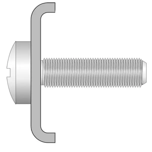 Set 100 x Clema M pentru Fixarea Panourilor de Gard, Rocast