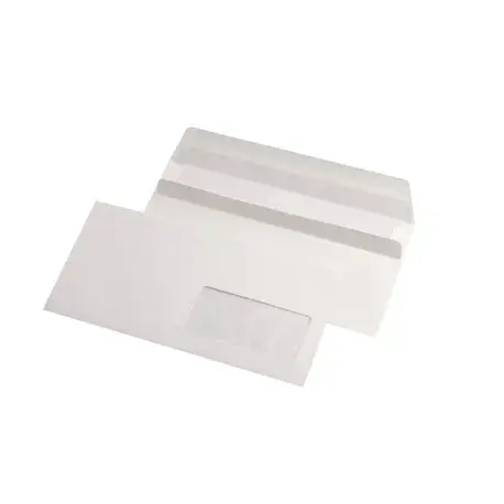 Set 1000 plicuri cu fereastra DL siliconic alb 111 x 220 mm Set 1000 plicuri cu fereastra DL siliconic alb 111 x 220 mm