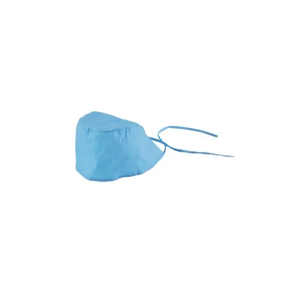 Set 100x Bonete, Zamo®, de Unica Folosinta, cu Legaturi, model Doctori, culoare Albastra, marime M